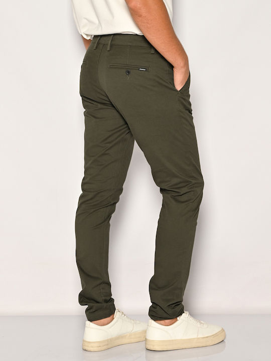 Παντελόνι Chino Ελαστικό σε Slim Εφαρμογή Dark Oil