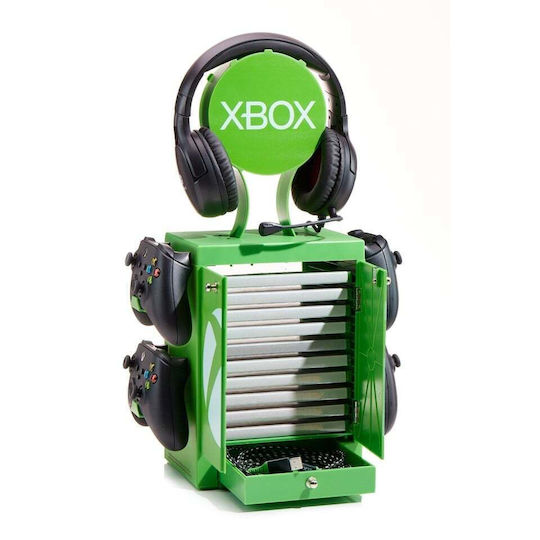 Numskull Gaming Locker Stație de încărcare pentru 4 controllere Xbox Series X/S Alb