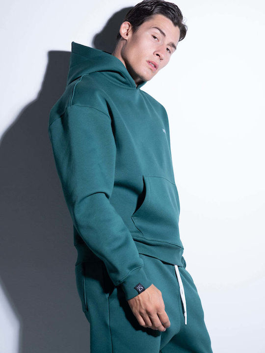 Sweatshirt with Hood Petrol (Item J062)
