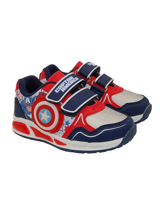 Marvel Comics Kinder Sneakers mit Lichtern Blau