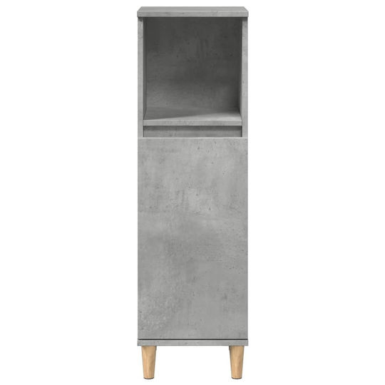vidaXL Floor Bathroom Column Cabinet L30xD30xH100cm Gray