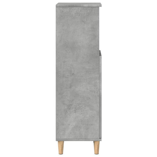 vidaXL Floor Bathroom Column Cabinet L30xD30xH100cm Gray