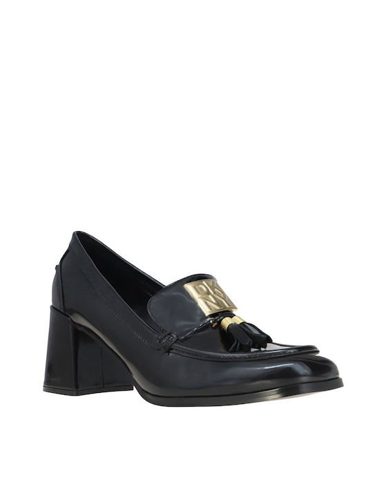 DKNY Leather Black Heels