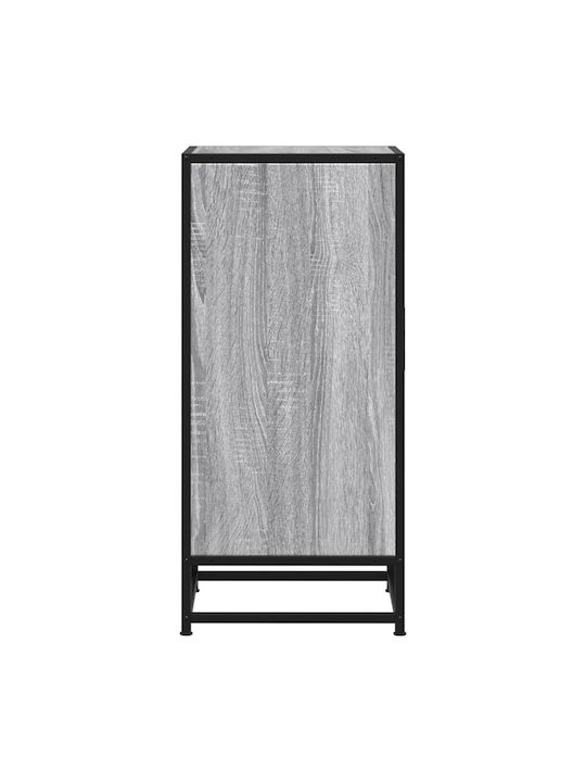 Wohnzimmer Nische aus Holz & Metall Grau Sonoma 35.5x35x76cm