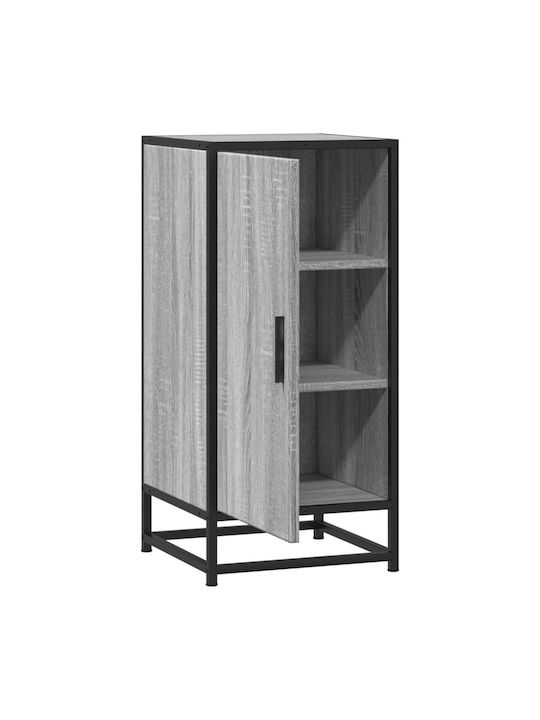 Wohnzimmer Nische aus Holz & Metall Grau Sonoma 35.5x35x76cm