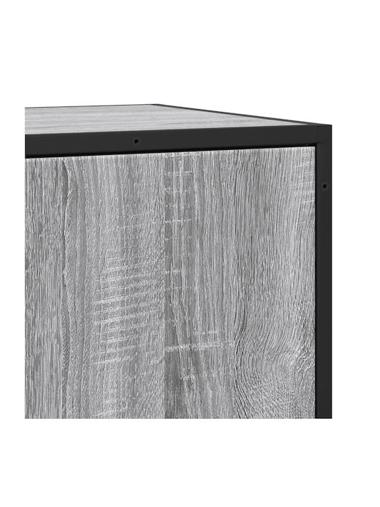 Wohnzimmer Nische aus Holz & Metall Grau Sonoma 35.5x35x76cm