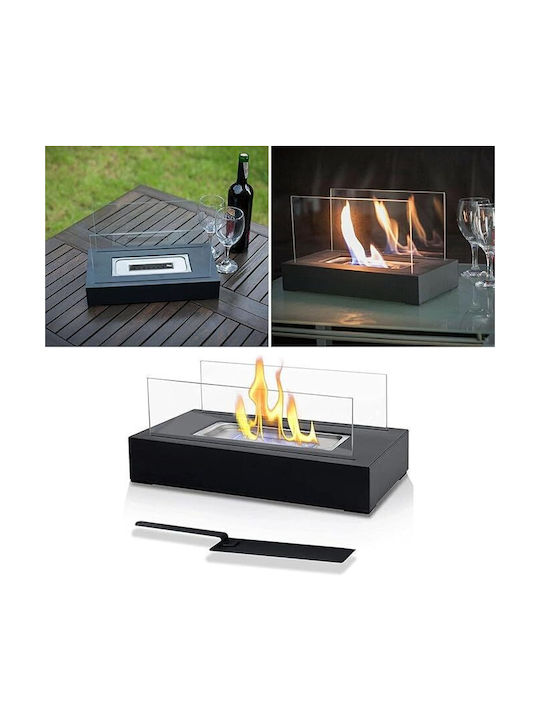 Kamin Draußen Metallisch Braun 35x16x18cm