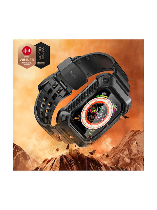 Supcase Unicorn Beetle Pro Πλαστική Θήκη σε Μαύρο χρώμα για Apple Watch 10 42mm