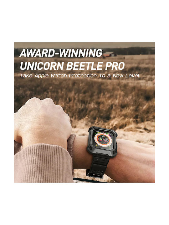 Supcase Unicorn Beetle Pro Plastic Case in Black color for Apple Watch 10 42mm