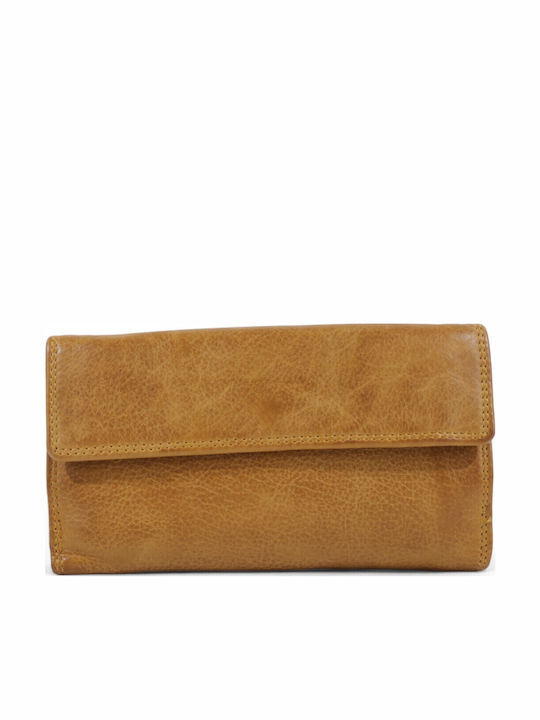 Large Leather Women's Wallet Brown