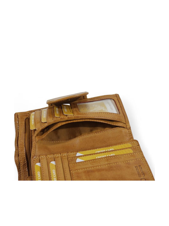 Large Leather Women's Wallet Brown