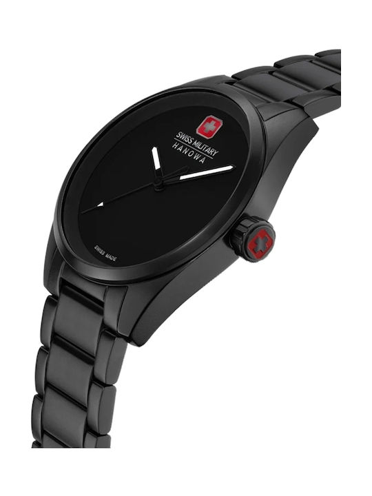 Swiss Alpine Military by Grovana Men's Watch 42mm Battery with Black Metal Bracelet