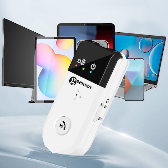 Geemarc Hearing Assistant Bluetooth 30db Volume Magnetic Collar White