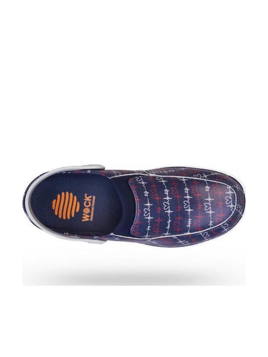 Wock Feel Unique Ηeartbeat Damen Clogs