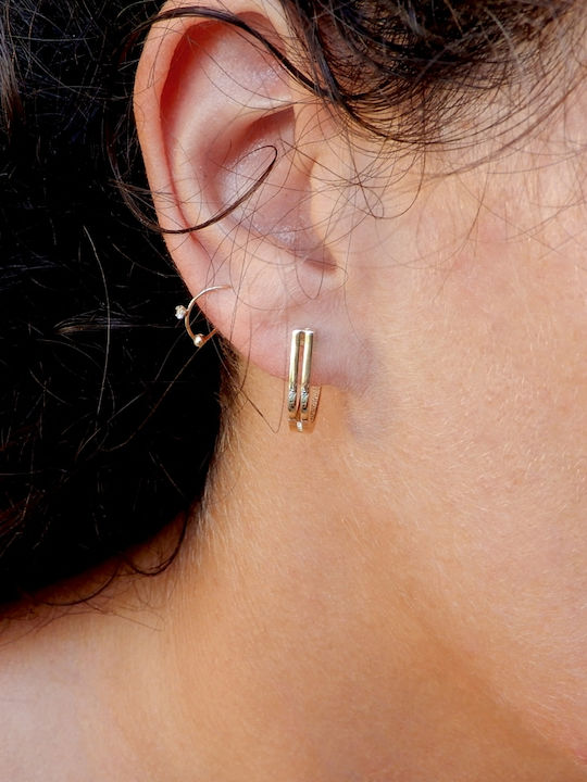 Art d or Earrings Hoops made of Gold 14K