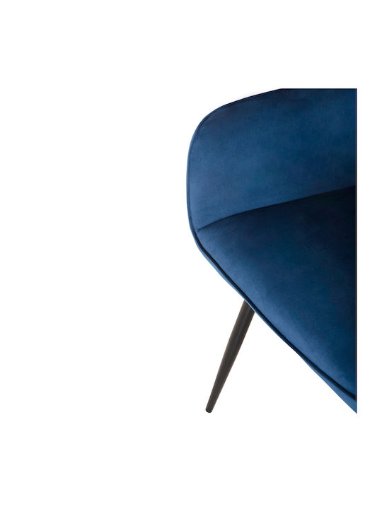 Latrell Dining & Kitchen Chairs Velvet Blue 2 Pieces 57x56x84cm