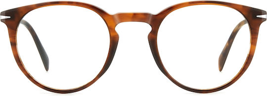 David Beckham Plastic Eyeglass Frame Brown DB 1139 EX4