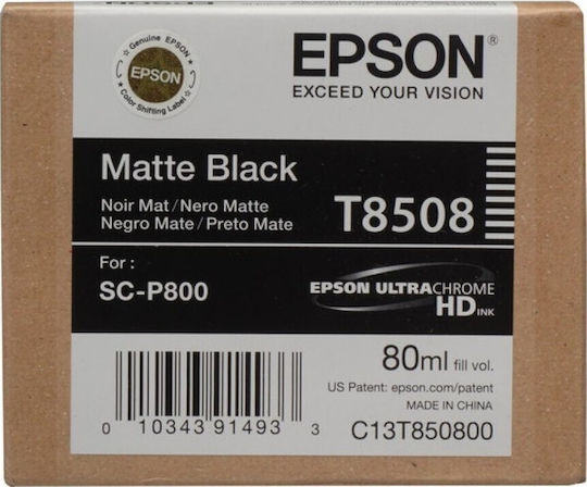 Epson T85080N Original Cerneală Imprimantă InkJet Negru mat / Negru (C13T85080N)