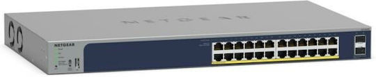 NetGear GS724TPP Unmanaged PoE+ Switch with 24 Gigabit (1Gbps) Ethernet Ports and 2 SFP Ports