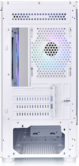 Thermaltake View 170 TG Gaming Micro Tower Κουτί Υπολογιστή με Πλαϊνό Παράθυρο και RGB Φωτισμό Λευκό