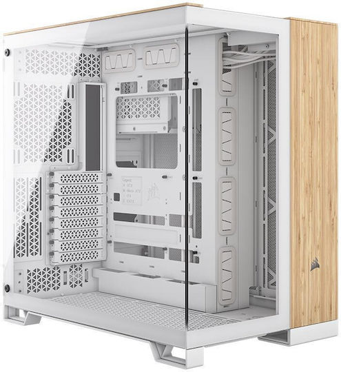 Corsair 6500X Гейминг Midi Tower Компютърна кутия със странично прозорче Бял