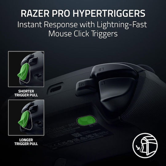 Razer Wolverine V3 Pro Ασύρματο & Ενσύρματο Gamepad για PC Μαύρο