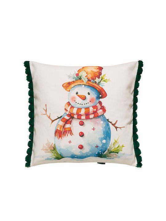Kentia Christmas Decorative Square Pillowcase White 50x50cm 2pcs