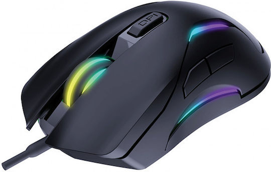 Sandberg LightFlow 6D RGB Gaming Ποντίκι 3600 DPI Μαύρο