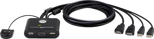 Aten KVM и превключвател на данни CS22HF