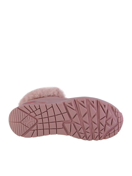 Uno Fall Air Lederne Kinderstiefeletten Rosa