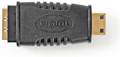 Nedis Konverter Mini-HDMI männlich zu HDMI weiblich Gold 1Stück CVGB34906BK