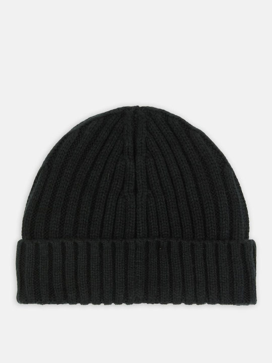 U Lockwood Beanie Unisex Σκούφος Πλεκτός σε Μαύρο χρώμα