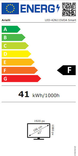 Arielli Smart Fernseher 42" Full HD LED LED-42N115VDA (2024)