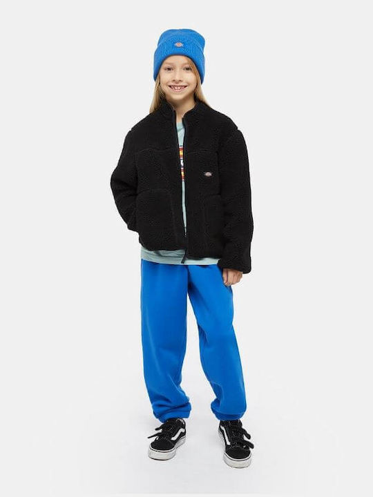 Kids Cardigan Fleece Black