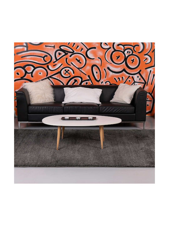 Tzikas Carpets Parma 19403 Χειροποίητο Χαλί Διάδρομος με Κρόσια Γκρι 80x150cm