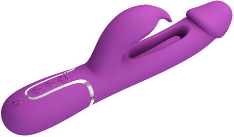 Pretty Love Tongue Vibrator Vibrator Rabbit with Remote Control Purple