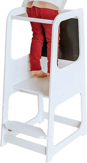 Learning Tower made of Wood White TF13071