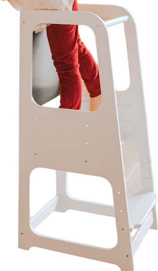Learning Tower made of Wood White TF13071