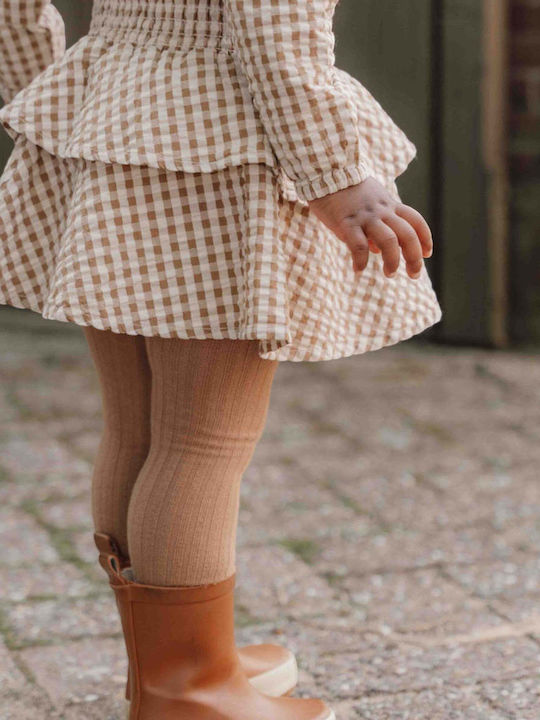 Little Dutch Set Kids Tights Sand, Warm Rose