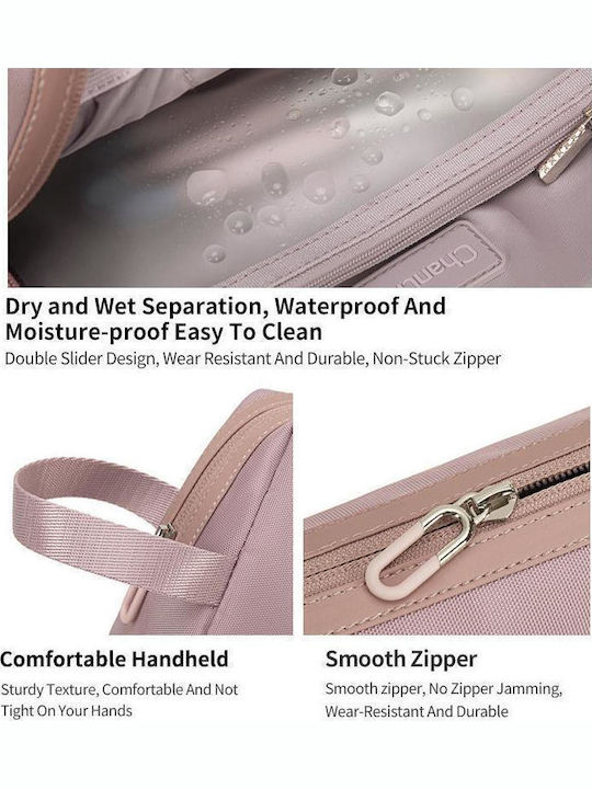Damen Necessaire in Lila Farbe 22.5cm