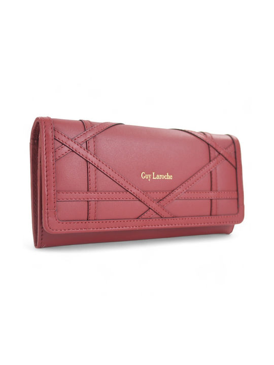 Guy Laroche Small Leather Women's Wallet with RFID Red