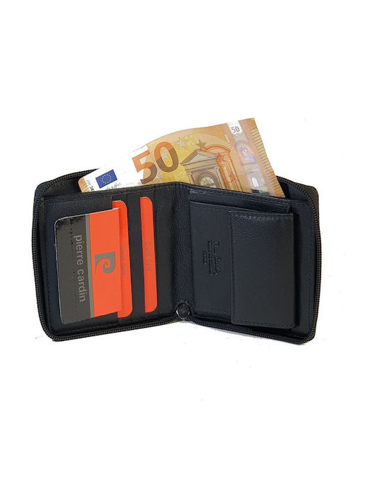 Μικρό Δερμάτινο Γυναικείο Πορτοφόλι με RFID Μαύρο