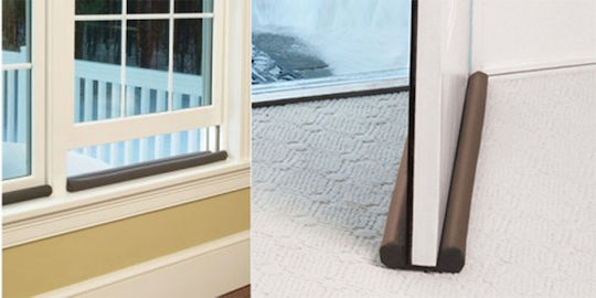 TnS Foam Double Draft Stopper Window / Door in Brown Color 3cm