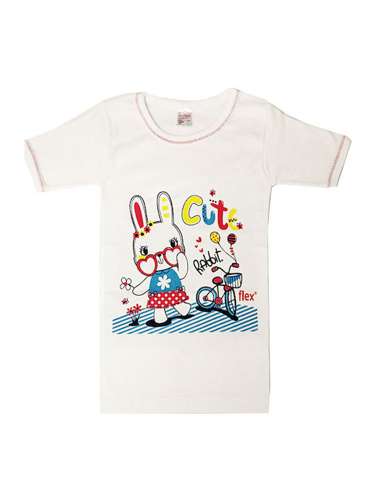 Join Set Kinder-Unterhemden Kurzarm White 5Stück