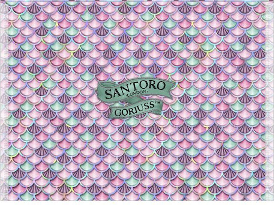 Santoro Папка с Бутон за Хартия A4 Многоцветенς 2бр Making Waves - Deep Secrets And The World Is Your Oyster