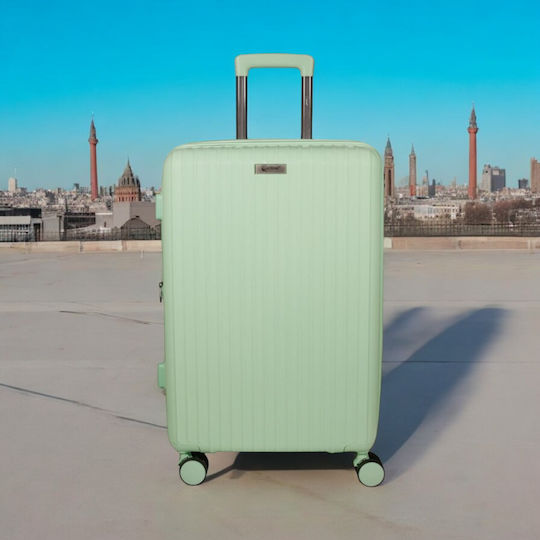 Cardinal Large Travel Suitcase Hard Turquoise with 4 Wheels Height 70cm