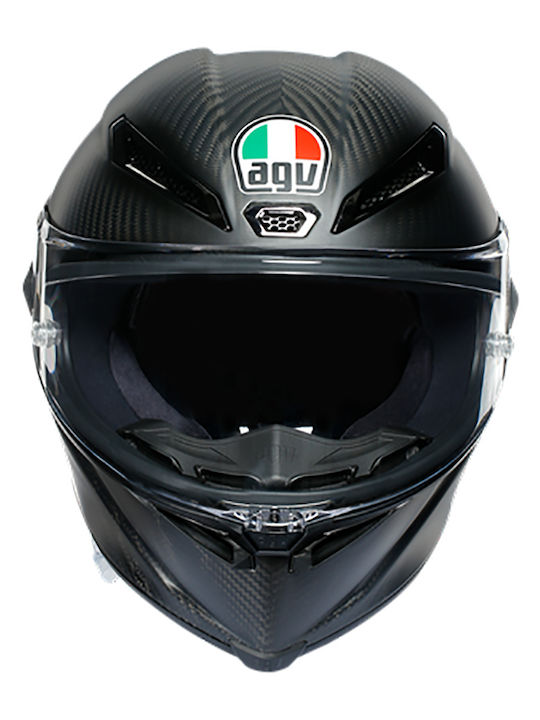 AGV GP RR MPLK Mono Matt CARBON Motorcycle Helmet Full Face DOT / ECE 22.06 1450gr with Pinlock