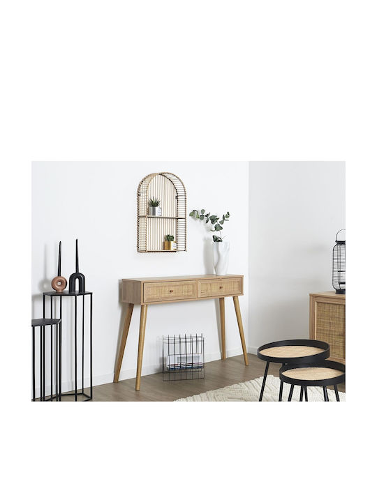 Bali Konsole Holz mit Spiegel Ξύλου L100xB39xH81cm