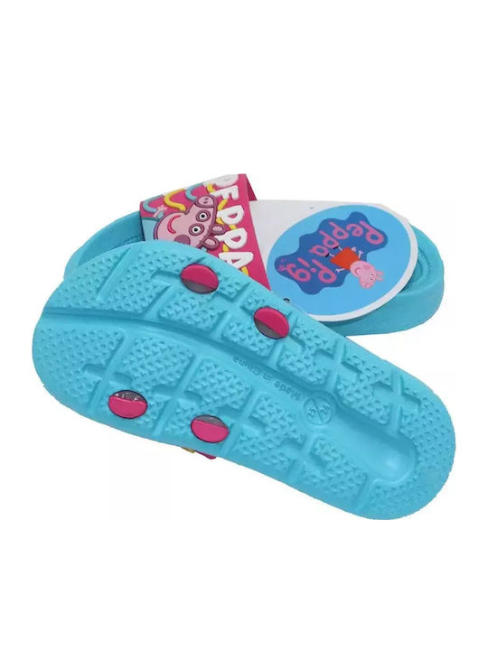 Șlapi pentru copii Peppa Pig Albastru deschis