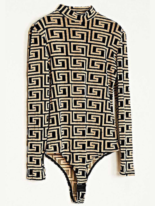 Bodysuit Camel/Black